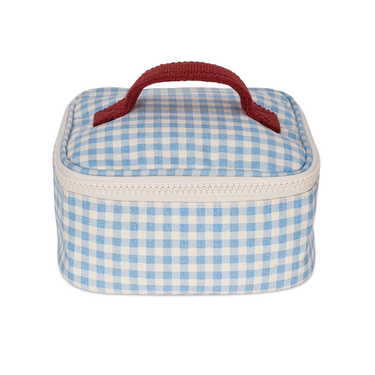 Mini Zip Cube - Gingham Sky