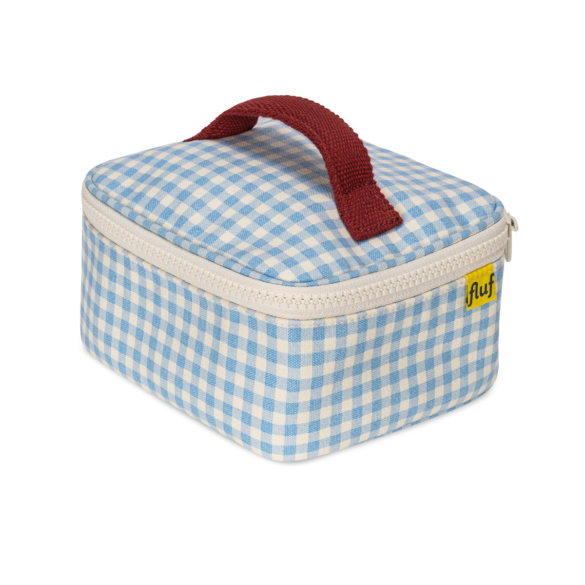Mini Zip Cube - Gingham Sky
