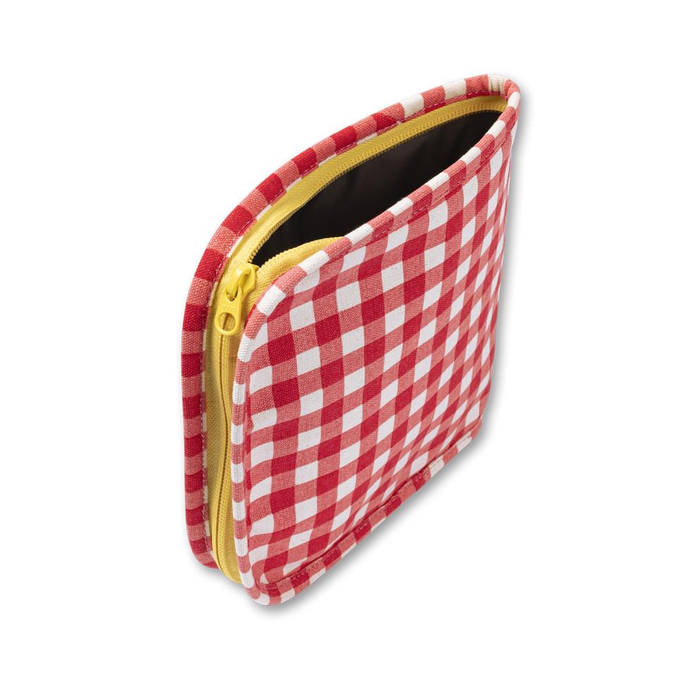 Snack Mat - Gingham Red by Fluf lunch bags and sandwich bags