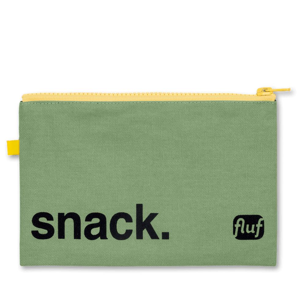 Zip Snack Bag - 'Snack' Moss