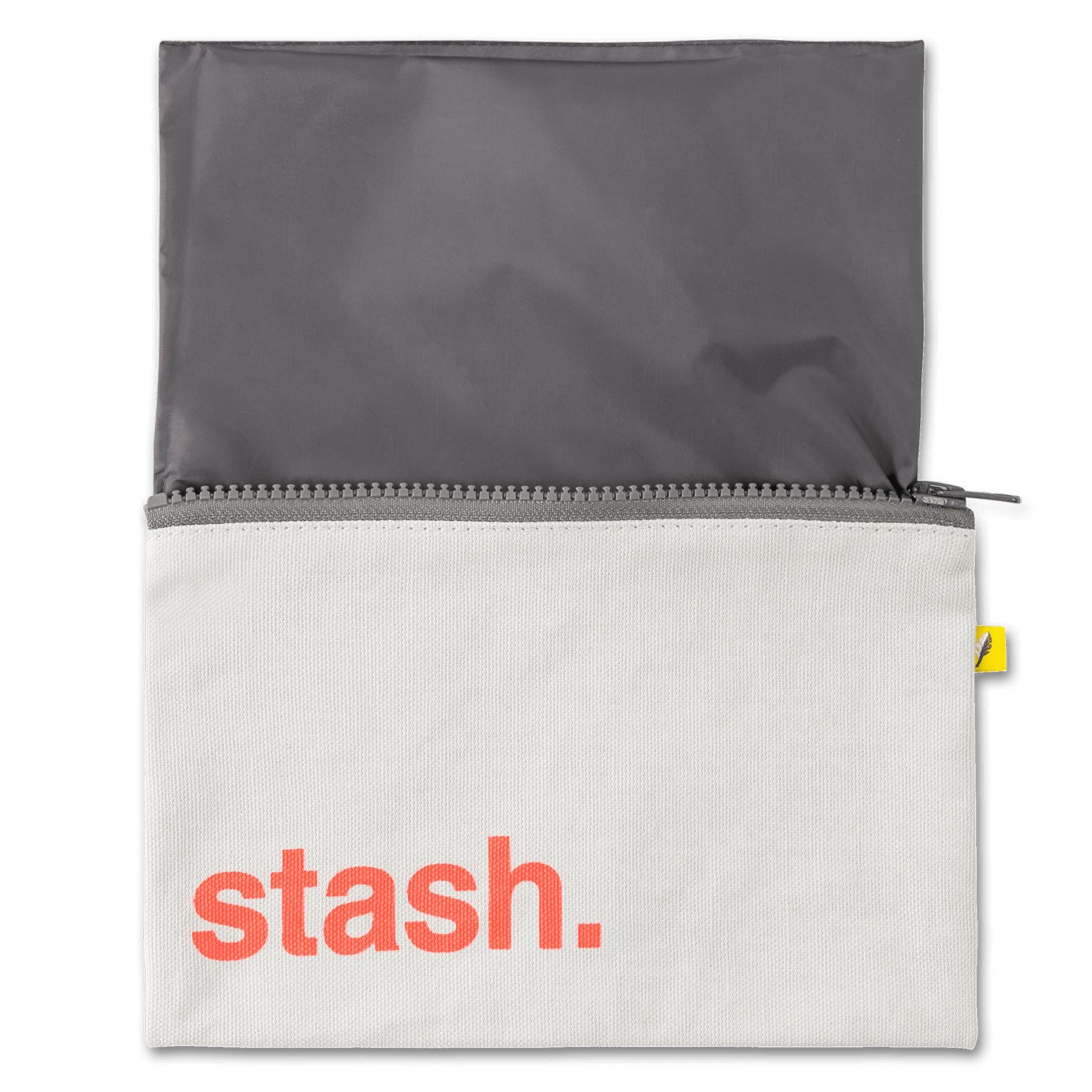 Zip Snack Bag - Stash Orange (snack size)