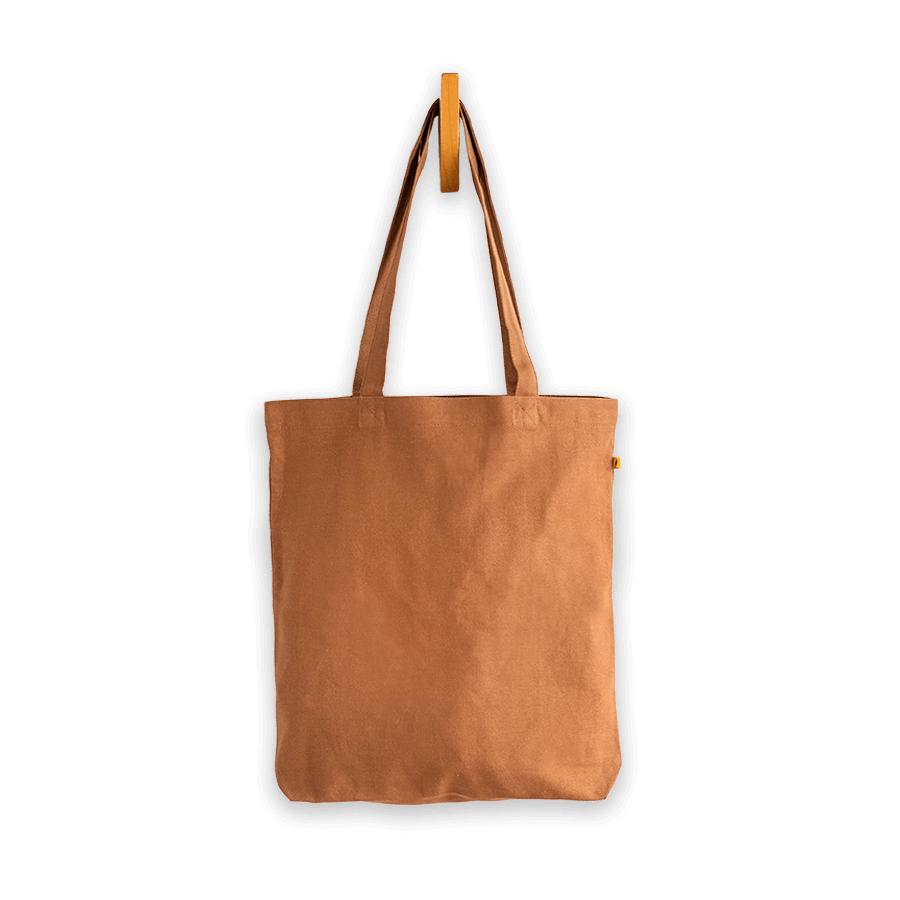 Brown canvas outlet tote