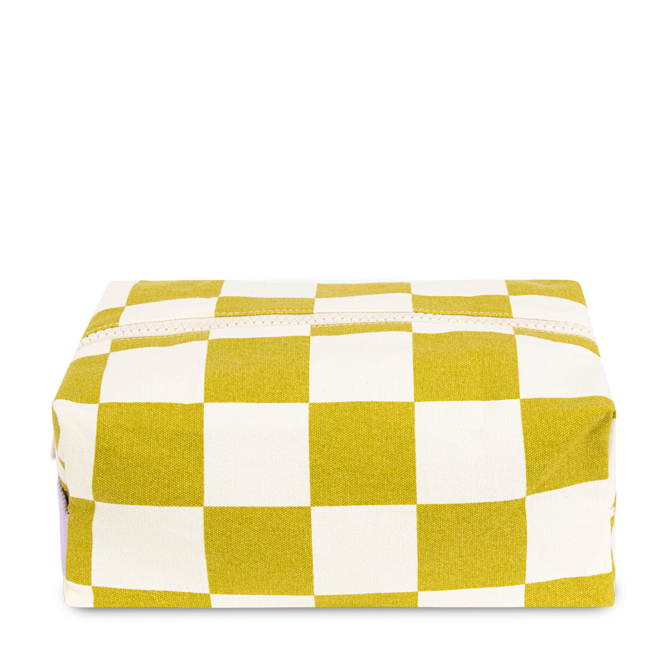 Organic cotton travel kit in Checks