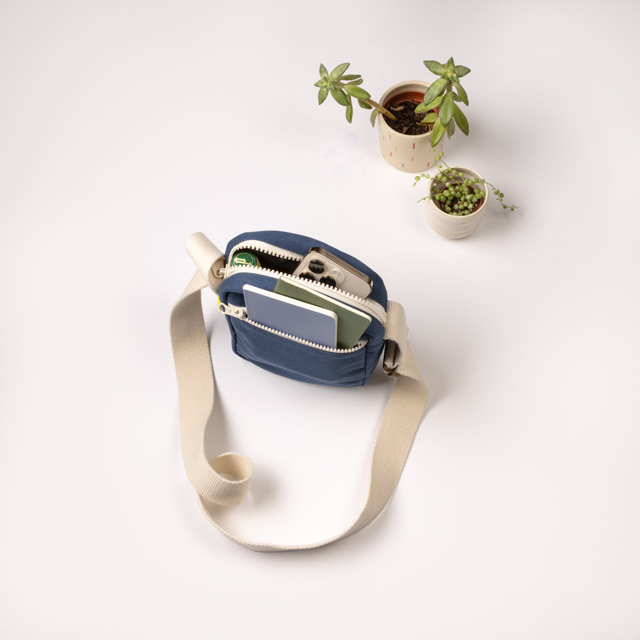 Mini sac à bandoulière - Marine classique