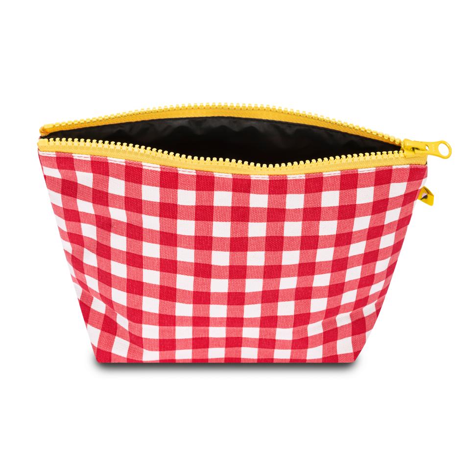 Mid Zip - Gingham Red