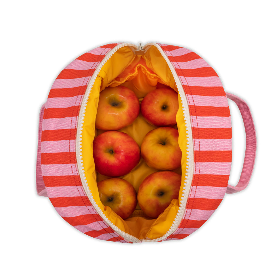 Zipper Lunch - Awning Stripe Pink