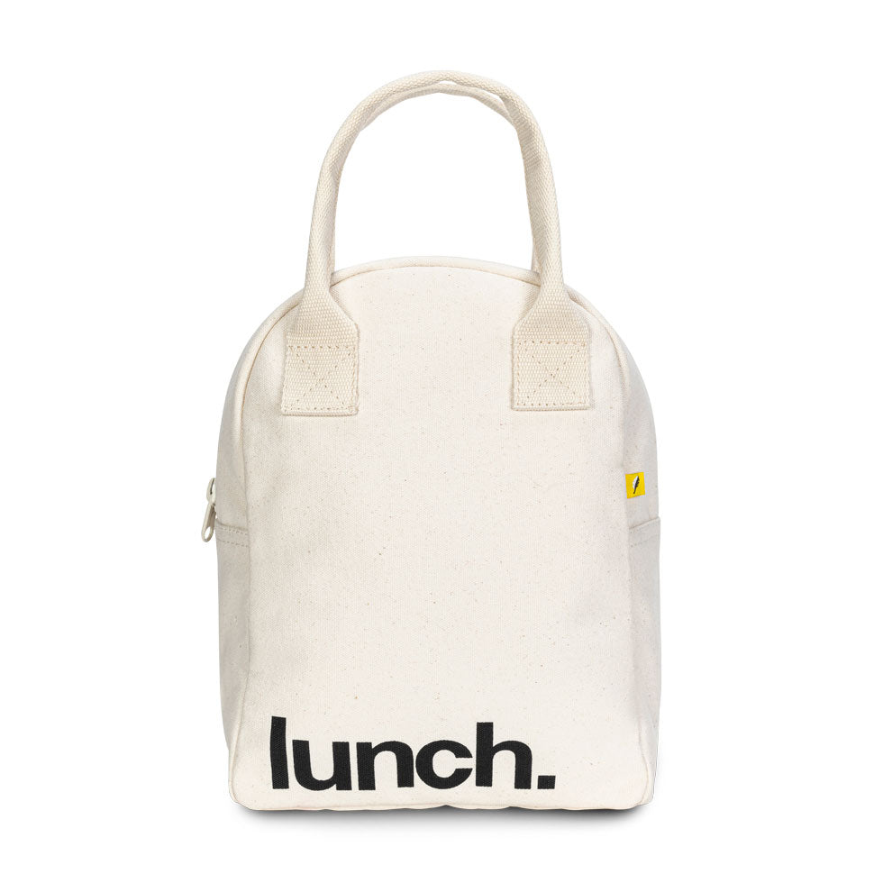 Fluf Zipper Lunch Bag Natural