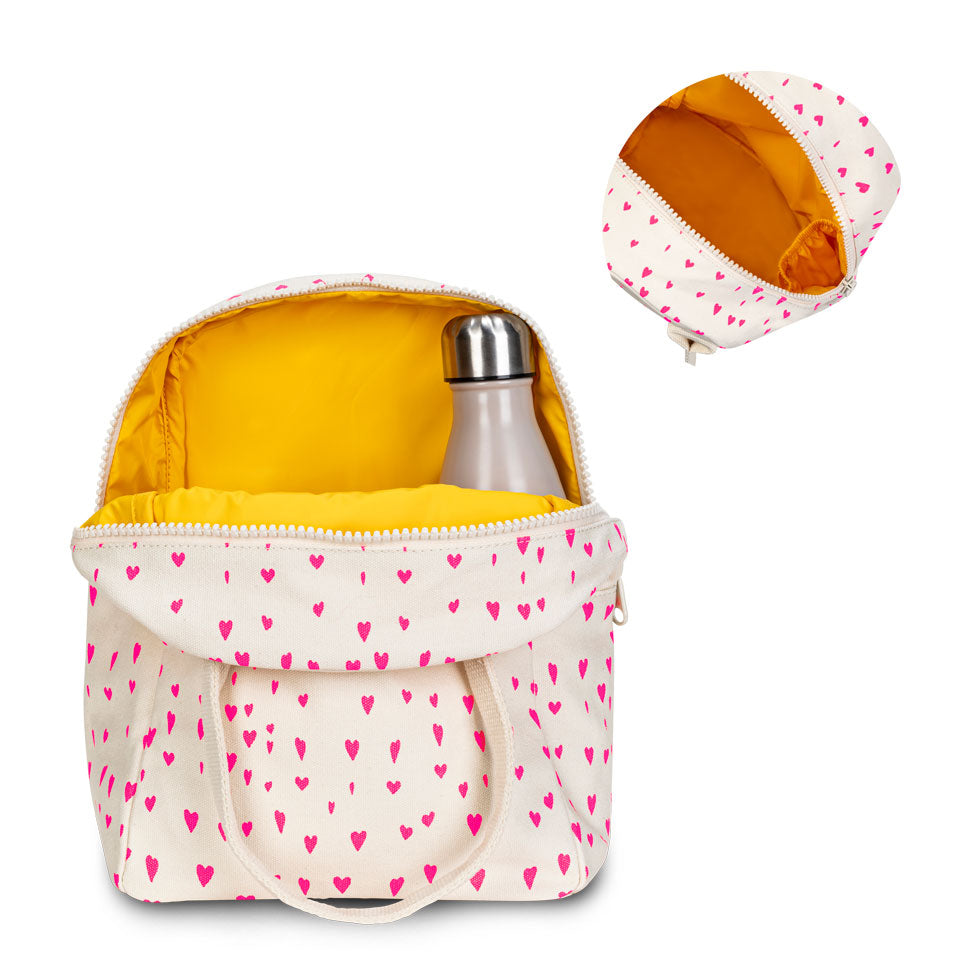 Sac à lunch à glissière - Petits coeurs