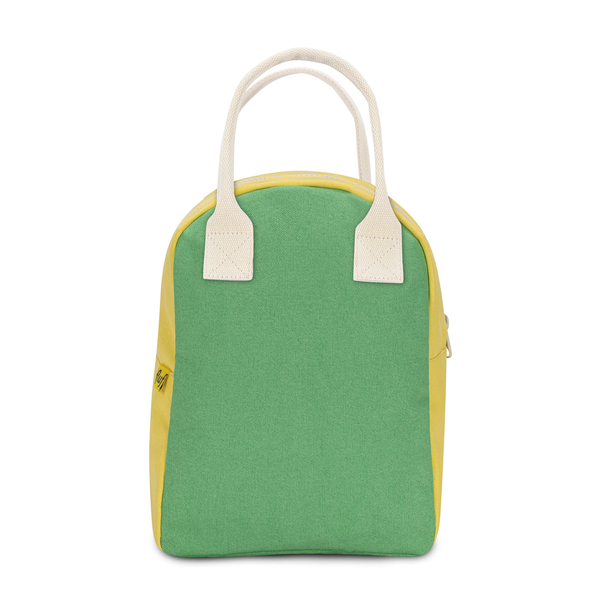 Zipper Lunch bag for teens in Tennis ball colors by Fluf