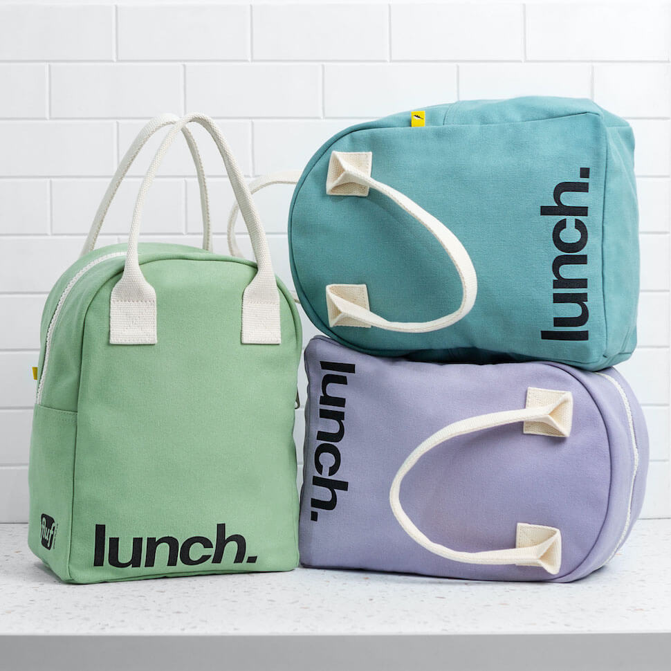 Lavender Organic Cotton Lunch Bag Lunch Box