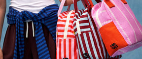 Zipper Lunch - Awning Stripe Pink