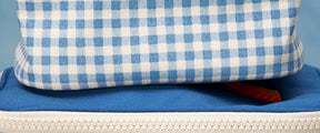 Mini Zip Cube - Gingham Sky