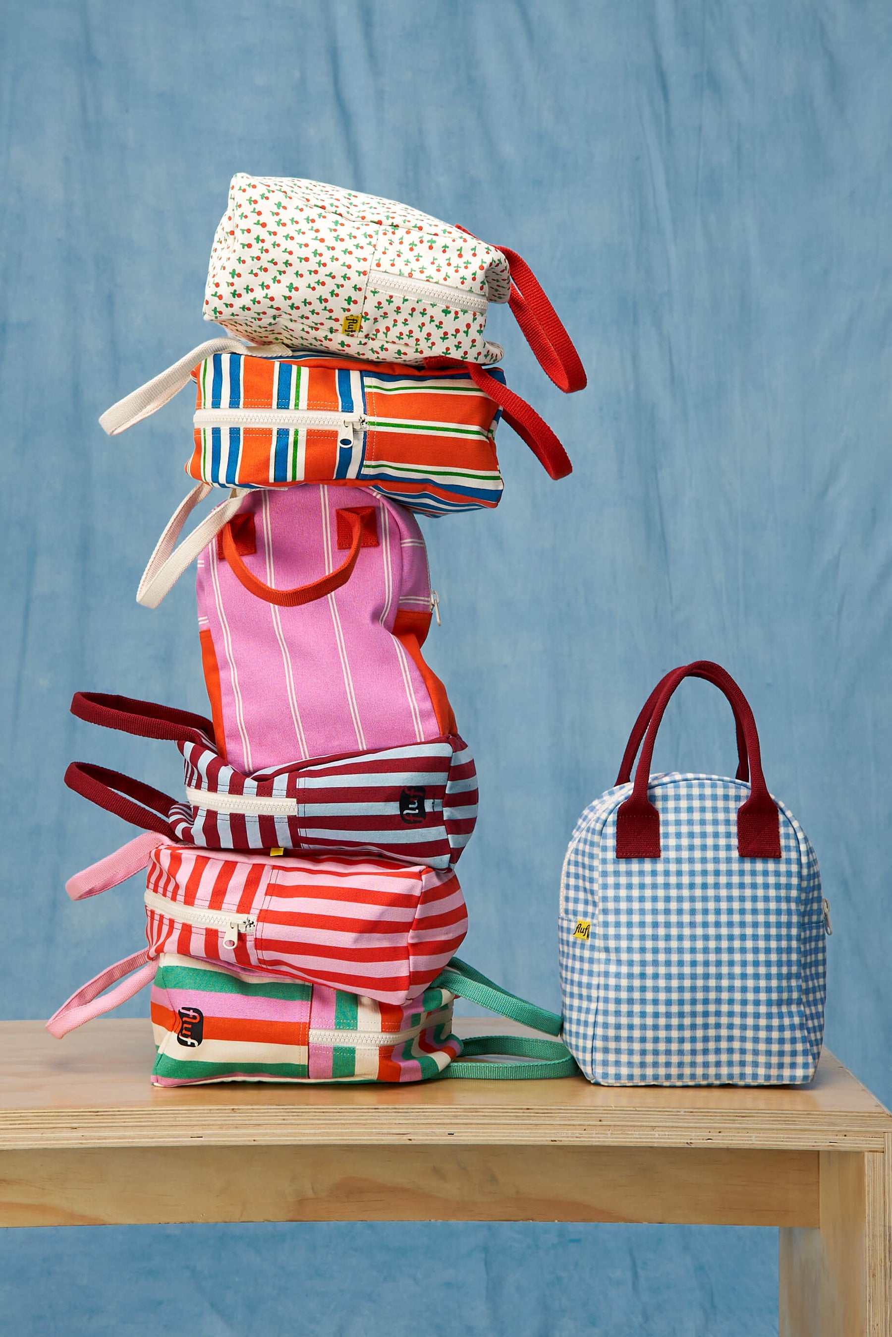 Zipper Lunch - Gingham Sky