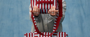 Mini Zip Cube - Gingham Sky