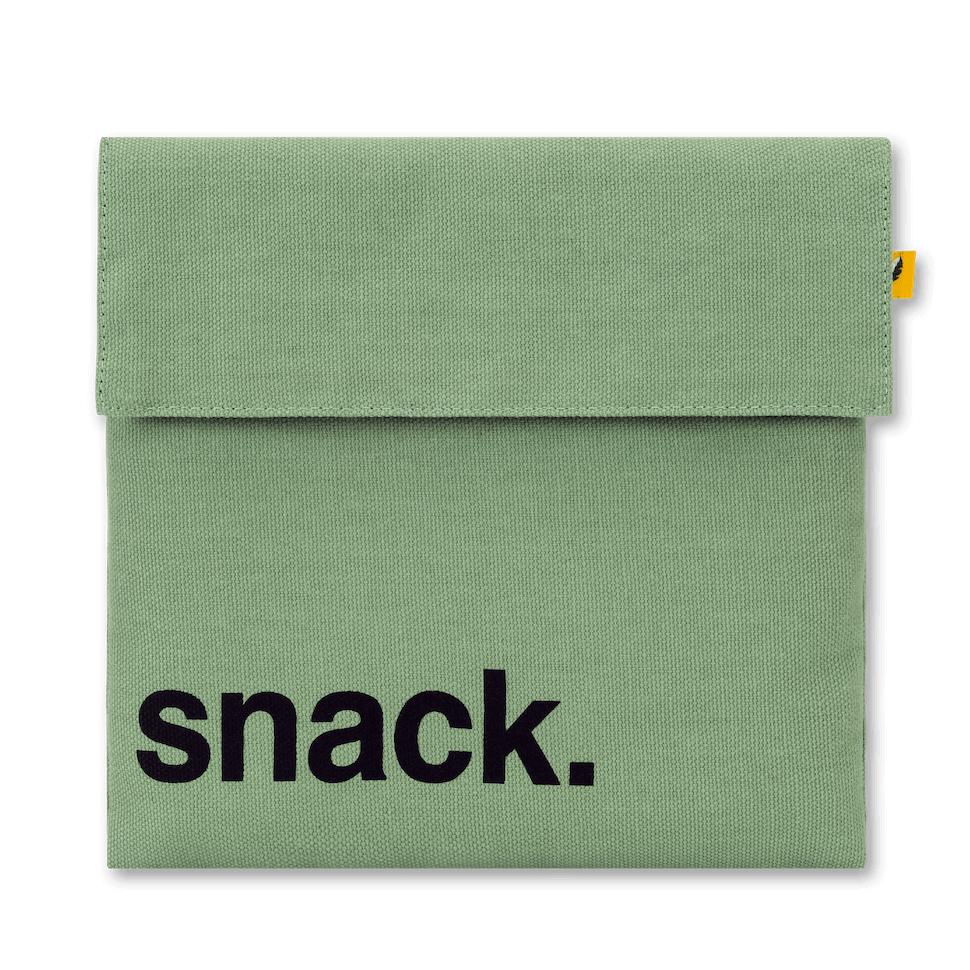 Flip Snack Bag - 'Snack' Moss