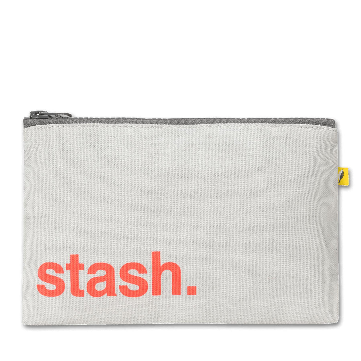 Zip Snack Bag - 'Stash' Orange motif