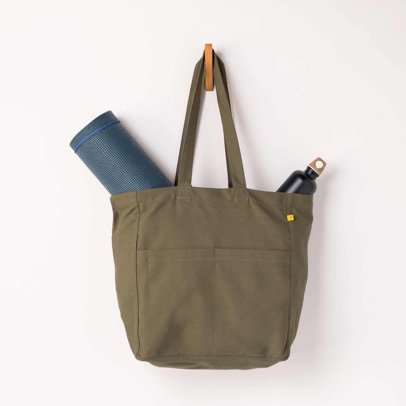 Grand sac fourre-tout - Olive foncé