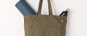 Grand sac fourre-tout - Olive foncé