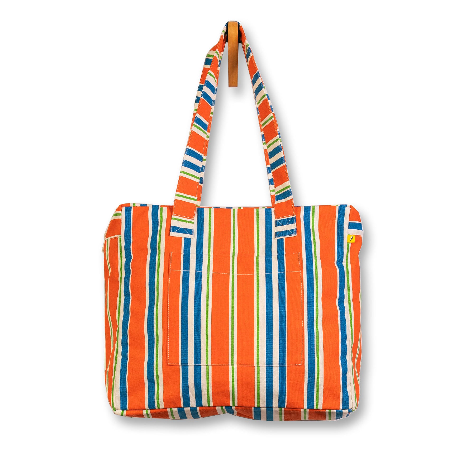Daytrip Tote — Varsity Stripe Organic Cotton Tote Bag | Fluf
