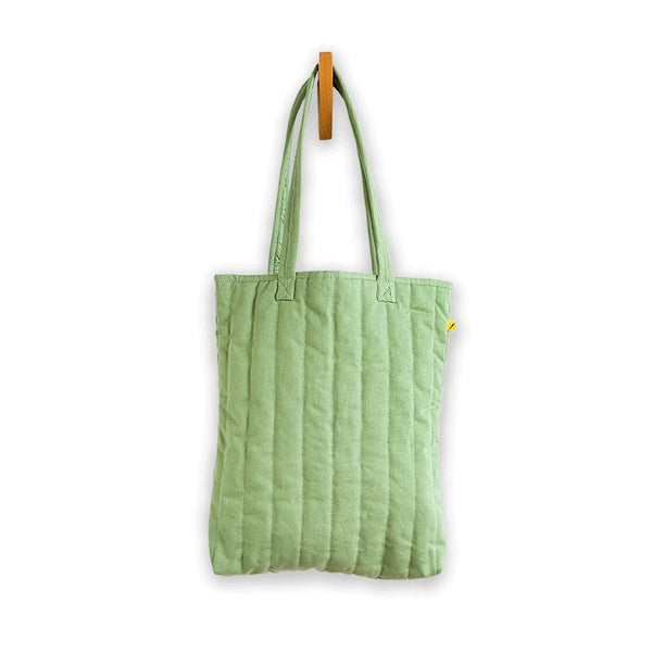 Sac Fourre-tout Matelassé Beige - Motif Floral - Taille Moyenne - Fait Main En Inde - Neuf Avec étiquettes