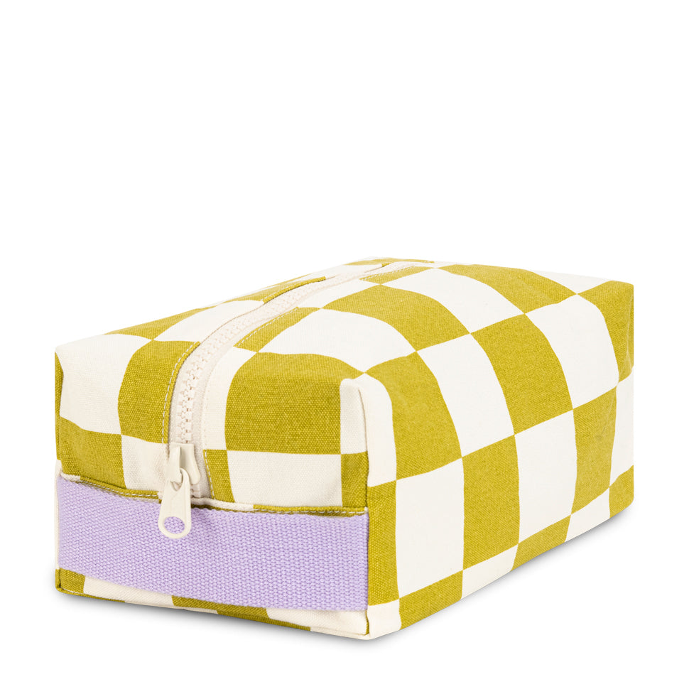 Organic cotton travel kit in Checks