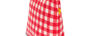 Mid Zip - Gingham Red