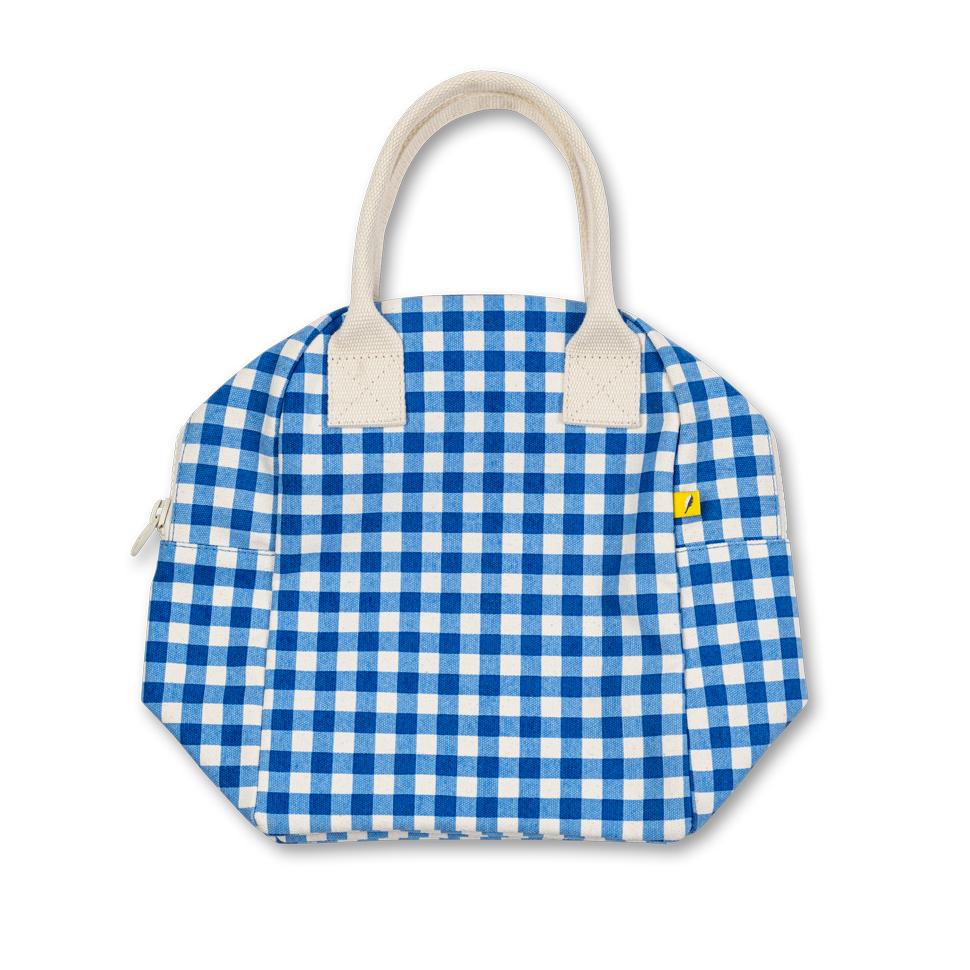 Gingham Blue lunch bag