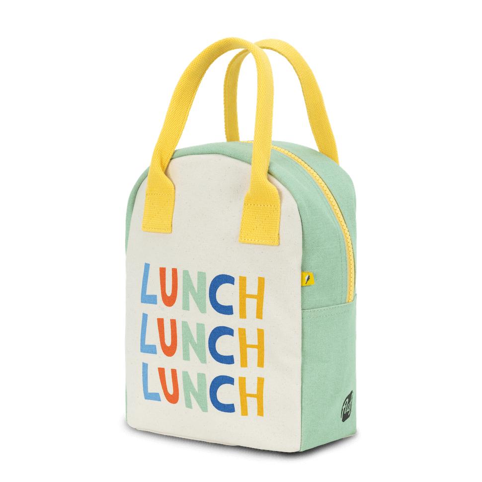 Triple 'Lunch' cotton lunch bag by Fluf 