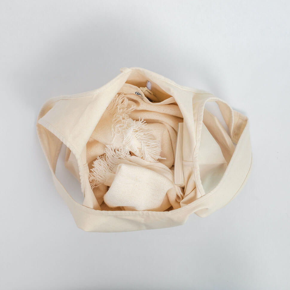 slouchy boho shopping bag natural white cream plain simple