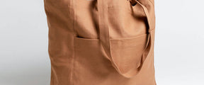 big box tote bag brown nutmeg cognac pockets