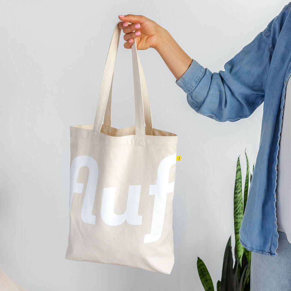 classic tote bag Fluf logo