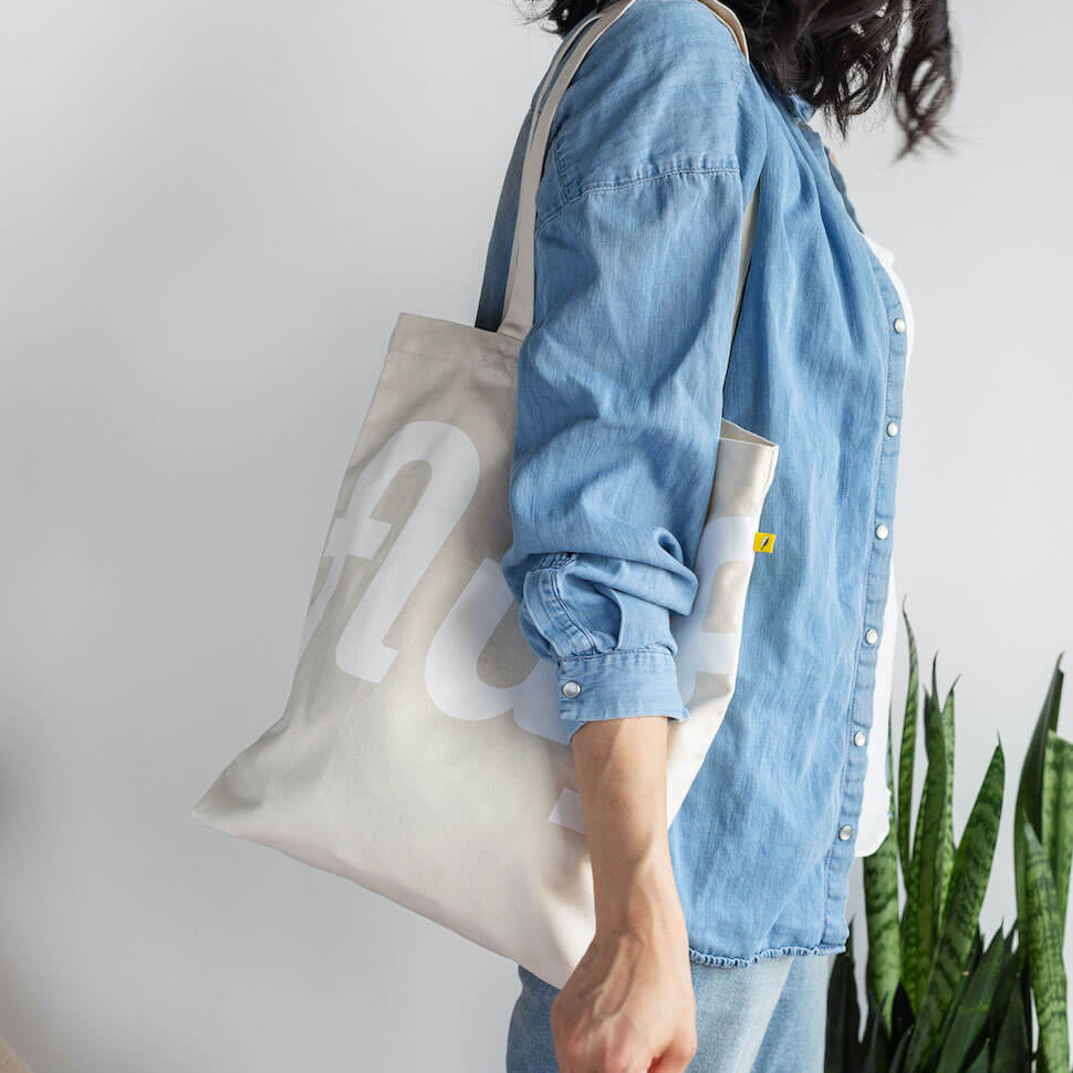 classic tote bag Fluf logo