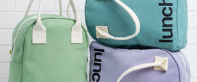 Teal Organic Cotton Lunch Bag Lunch Box